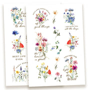 Happy Ministry Wildflower Journaling Stickers : 2 Pages